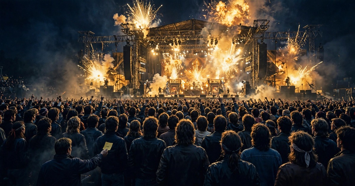 Show do KISS lotado com panfleteiro sendo ignorado